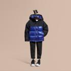 Burberry Burberry Shower-resistant Down-filled Puffer Coat, Size: 12y, Blue