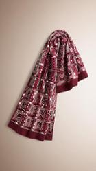 Burberry Hand-embroidered Cashmere Scarf