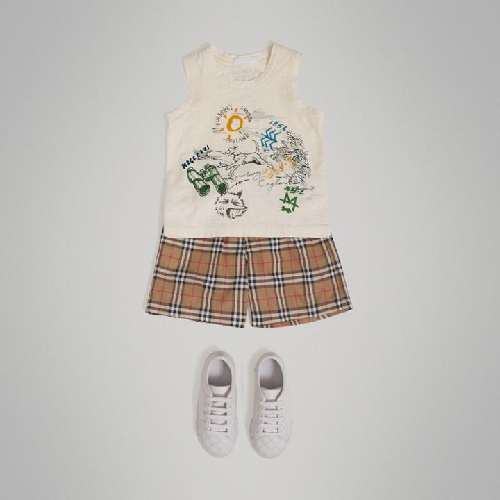 Burberry Burberry Adventure Motif Cotton Jersey Vest, Size: 8y