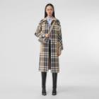 Burberry Burberry Reversible Check Cotton Car Coat, Size: 02