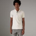 Burberry Burberry Check Placket Cotton Piqu Polo Shirt, Size: M, Beige