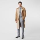 Burberry Burberry Blazer Detail Cotton Twill Reconstructed Trench Coat, Size: 44, Beige