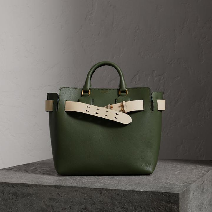 Burberry Burberry The Medium Leather Belt Bag, Green