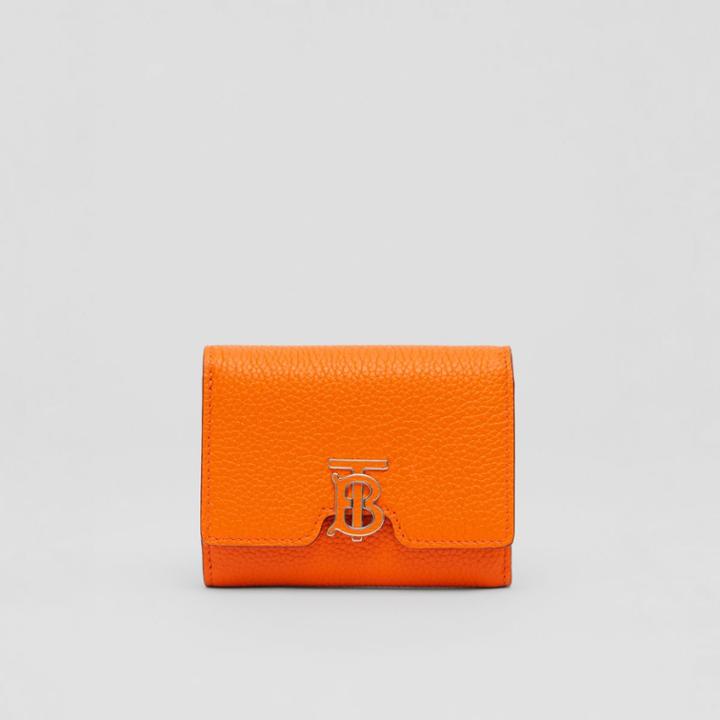 Burberry Burberry Grainy Leather Tb Folding Wallet
