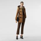 Burberry Burberry Wool Blend Duffle Coat, Size: 04, Brown