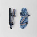 Burberry Burberry Icon Stripe And Monogram Print Sandals, Size: 42