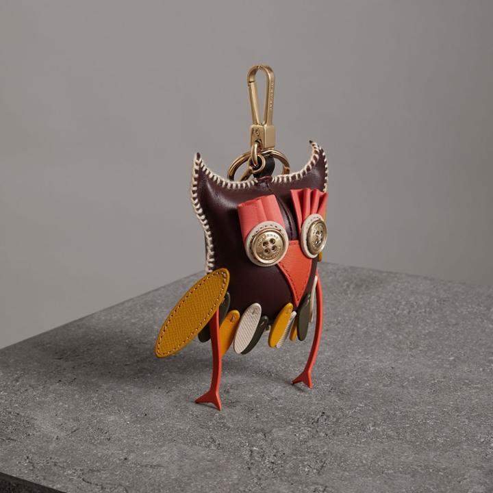 Burberry Burberry Mavis The Owl Leather Charm