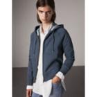 Burberry Burberry Hooded Cotton Blend Top, Size: Xs, Blue