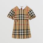 Burberry Burberry Childrens Puff-sleeve Check Stretch Cotton Dress, Size: 6y