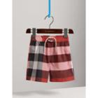 Burberry Burberry Check Swim Shorts, Size: 10y, Red