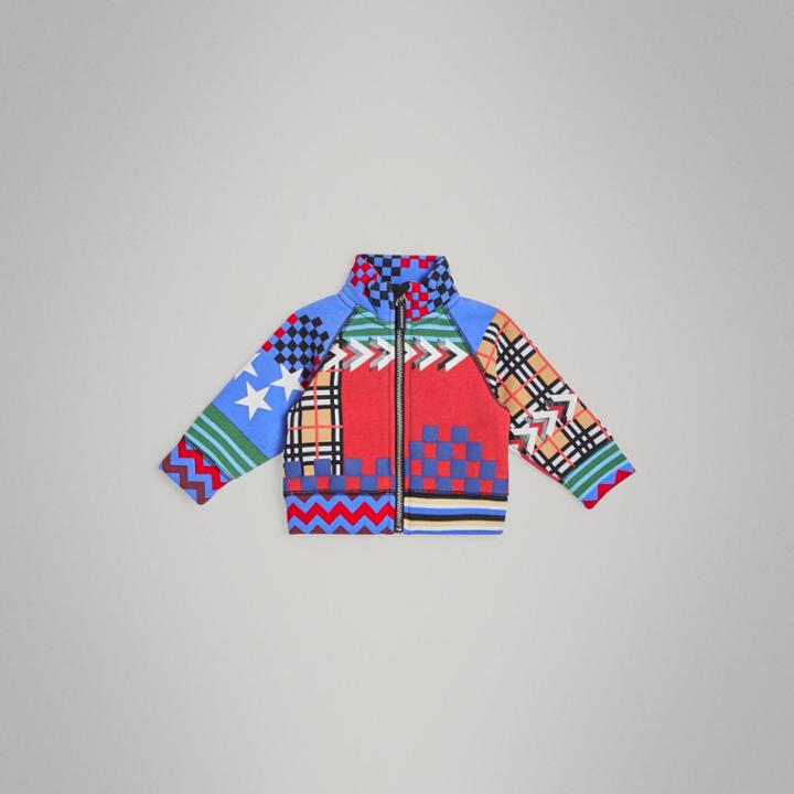 Burberry Burberry Graphic Print Jersey Track Top, Size: 2y, Multicolour