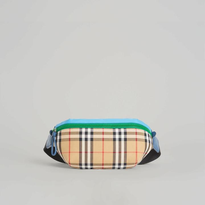 Burberry Burberry Tri-tone Nylon And Vintage Check Bum Bag