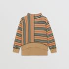 Burberry Burberry Childrens Contrast Icon Stripe Cashmere Wool Sweater, Size: 14y, Beige