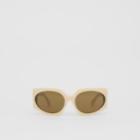 Burberry Burberry Geometric Frame Sunglasses, Light Horn