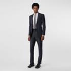 Burberry Burberry Classic Fit Check Wool Three-piece Suit, Size: 54r, Blue