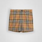 Burberry Burberry Childrens Vintage Check Cotton Tailored Shorts, Size: 10y