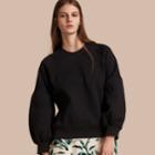 Burberry Burberry Puff-sleeve Jersey Sweatshirt, Size: Xs, Black