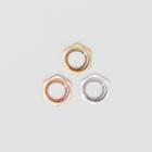 Burberry Burberry Rose Gold, Palladium And Gold-plated Nut Rings, Yellow