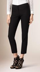 Burberry Prorsum Tapered Wool Silk Trousers