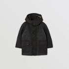 Burberry Burberry Childrens Detachable Hood Monogram Quilted Coat, Size: 14y, Black