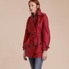 Burberry Packaway Trench Coat With Puff Sleeves