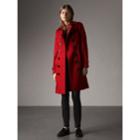 Burberry Burberry Sandringham Fit Cashmere Trench Coat, Size: 08, Red