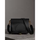 Burberry Burberry The Square Satchel In Bridle Leather, Black