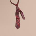 Burberry Modern Cut Check Silk Jacquard Tie