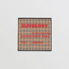 Burberry Burberry Horseferry Print Vintage Check Silk Square Scarf, Beige