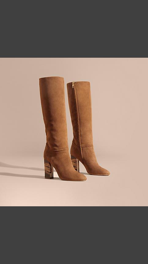 Burberry Suede Knee-high Boots