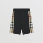 Burberry Burberry Childrens Check Panel Cotton Shorts, Size: 10y