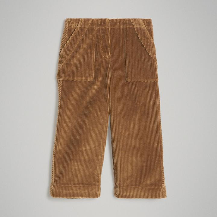 Burberry Burberry Corduroy Wide-leg Trousers, Size: 12y