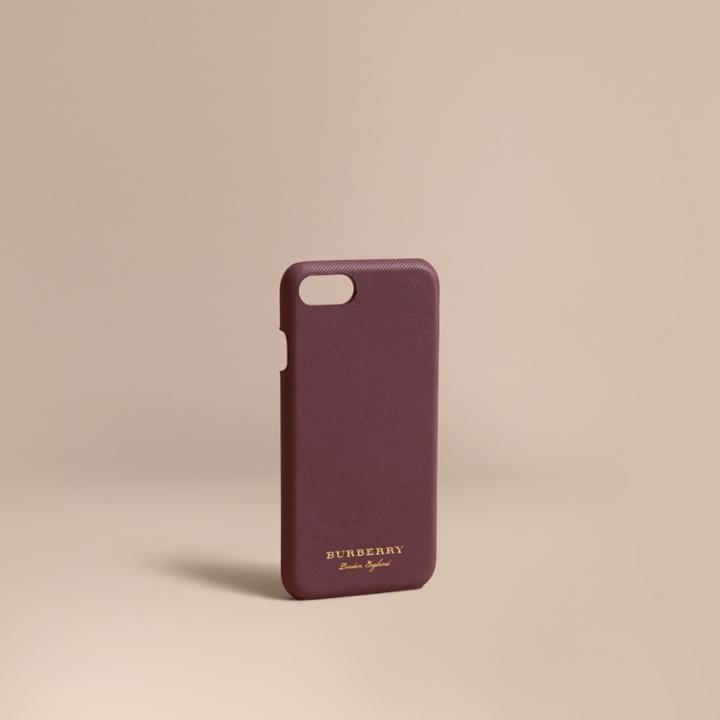 Burberry Burberry Trench Leather Iphone 7 Case, Purple