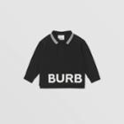 Burberry Burberry Childrens Long-sleeve Logo Print Cotton Piqu Polo Shirt, Size: 2y