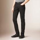 Burberry Burberry Slim Fit Deep Black Jeans, Size: 40l