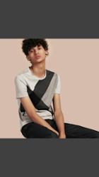 Burberry Exploded Check Cotton T-shirt