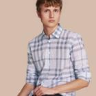 Burberry Check Cotton Chambray Shirt