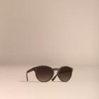 Burberry Burberry Folding Round Frame Sunglasses, Grey