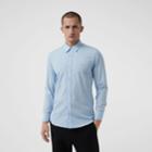 Burberry Burberry Check Cuff Stretch Cotton Poplin Shirt, Size: Xl, Blue