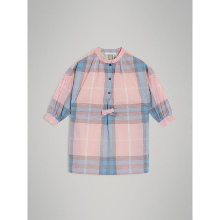Burberry Burberry Childrens Check Cotton Shirt Dress, Size: 6y, Pink