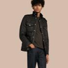 Burberry Burberry Diamond Quilted Field Jacket, Size: S, Black
