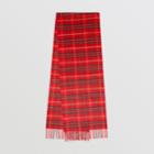 Burberry Burberry The Classic Vintage Check Cashmere Scarf, Red