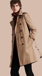 Burberry Leather-trimmed Cotton Trench Coat