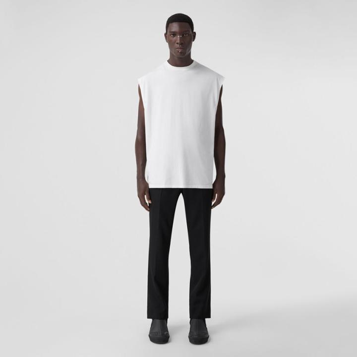 Burberry Burberry Sleeveless Cotton Oversized Top