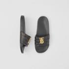 Burberry Burberry Monogram Motif Quilted Lambskin Slides, Size: 35