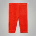 Burberry Burberry Logo Detail Stretch Cotton Leggings, Size: 12m, Red