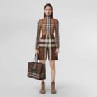 Burberry Burberry Check Stretch Jersey Turtleneck Top, Size: Xs