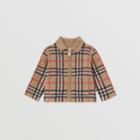 Burberry Burberry Childrens Check Wool Jacquard Jacket, Size: 6m