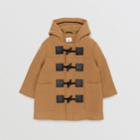 Burberry Burberry Childrens Logo Detail Wool Cashmere Blend Duffle Coat, Size: 10y, Yellow