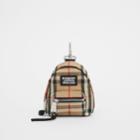 Burberry Burberry Vintage Check Backpack Charm, Beige
